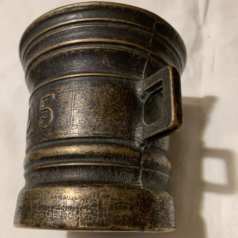 💎✨ COLLECTABLE ✨💎 EUROPE BRASS HEAVY MEDICINE 1825 - Picture 3 of 12